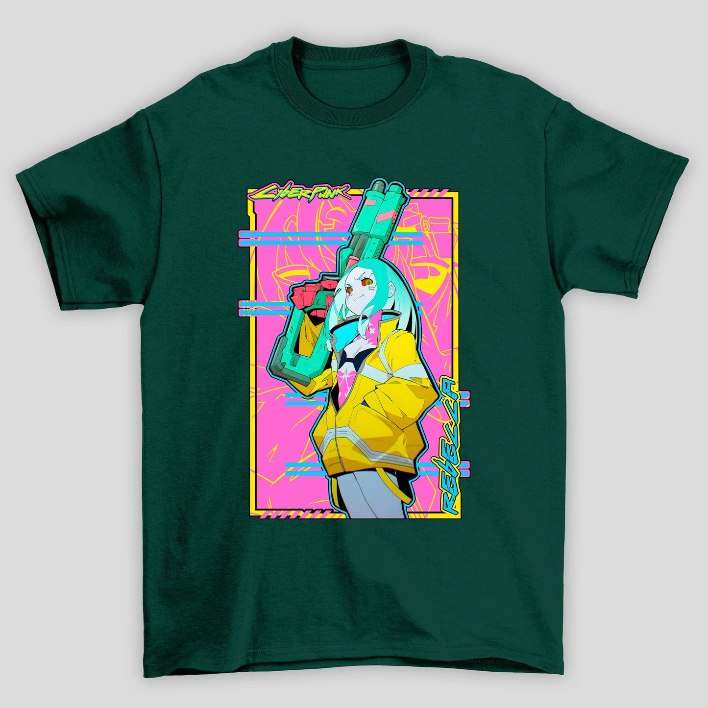 Camiseta Básica Unissex Rebecca Jaqueta David Cyberpunk Edgedruuner