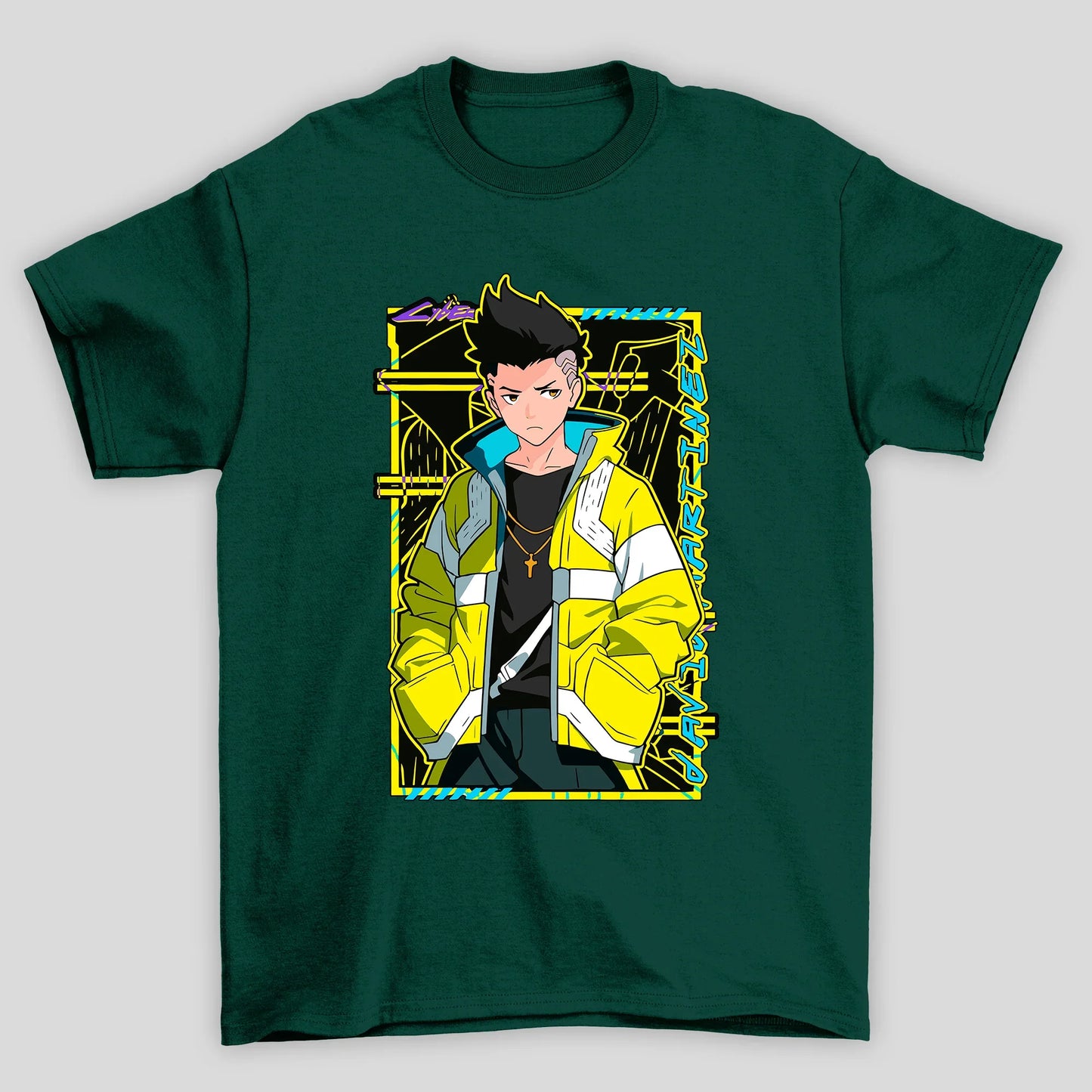 Camiseta Básica Unissex David Cyberpunk Edgedruuners