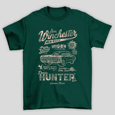 Camiseta Básica Unissex Bros Winchester Garage Supernatural