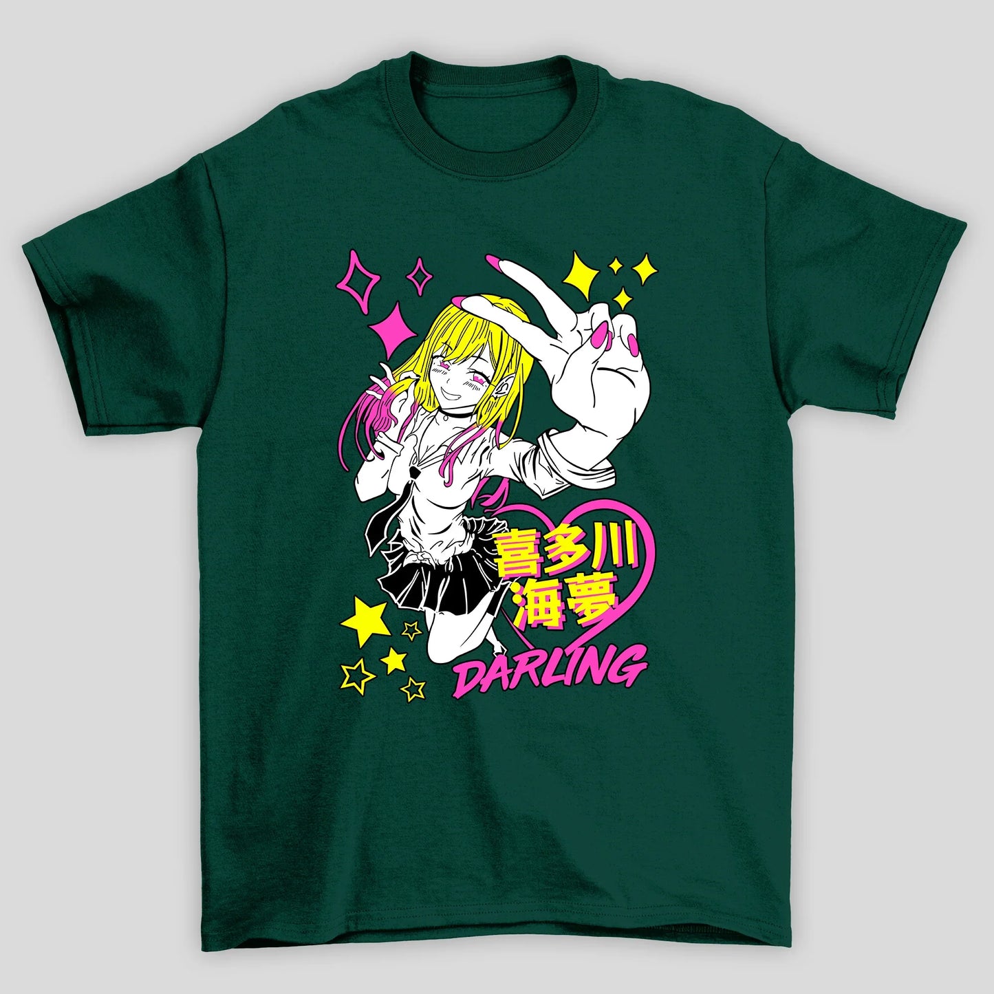 Camiseta Básica Unissex Marin Kanji Darling My Dress Up Darling