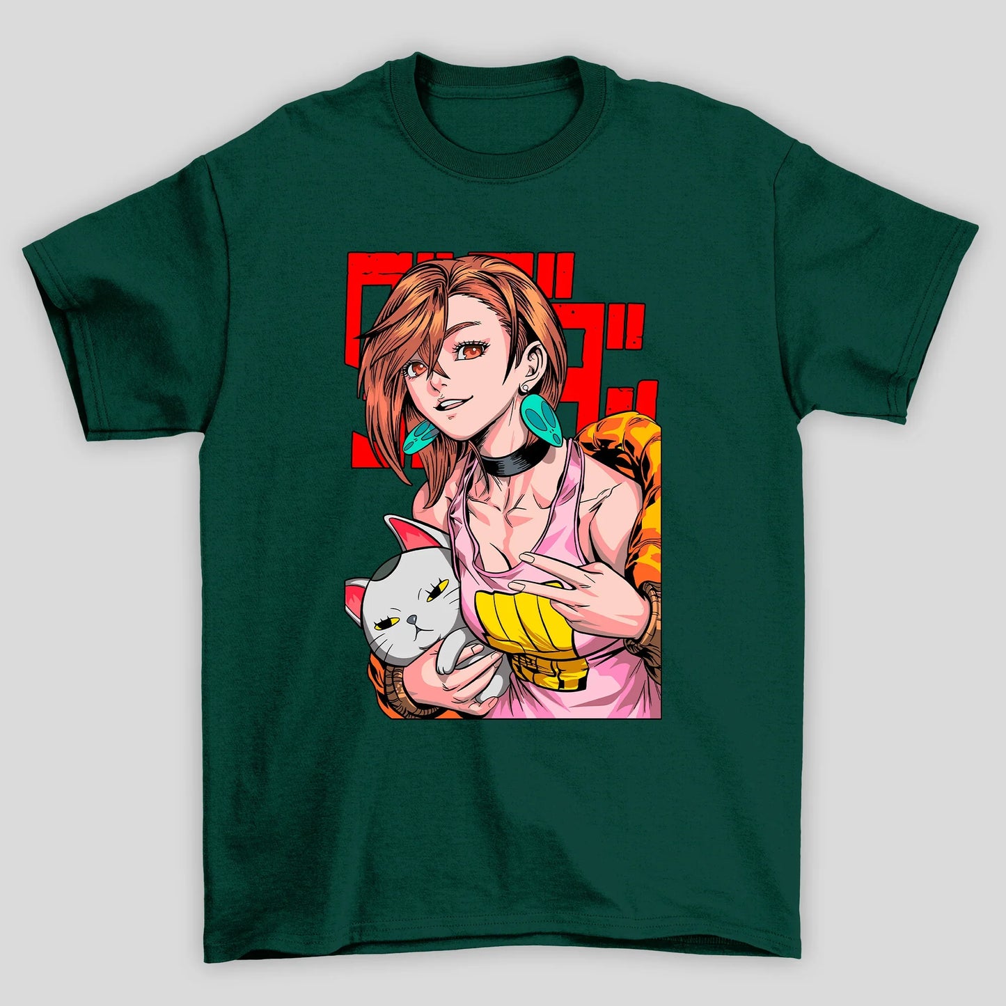 Camiseta Básica Unissex Momo Ayase Velha Turbo Dandadan