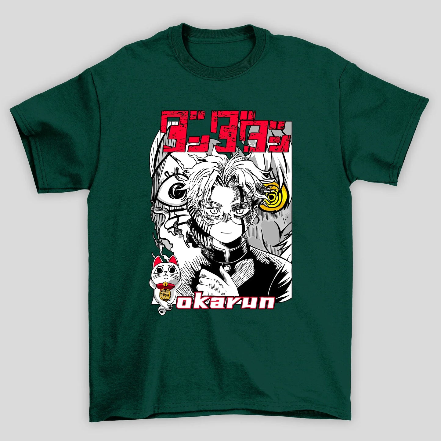 Camiseta Básica Unissex Okarun Kanji Dandadan