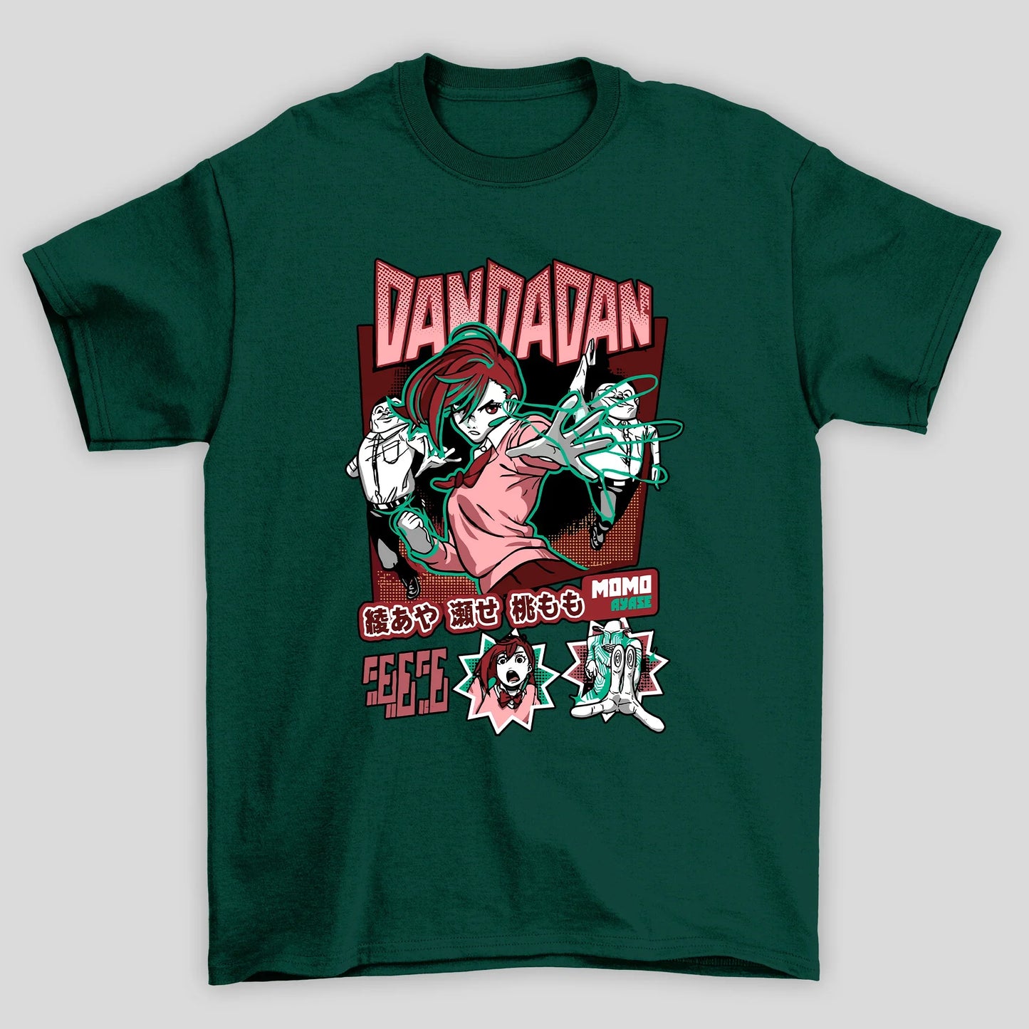 Camiseta Básica Unissex Momo Ayase Aliens Dandadan