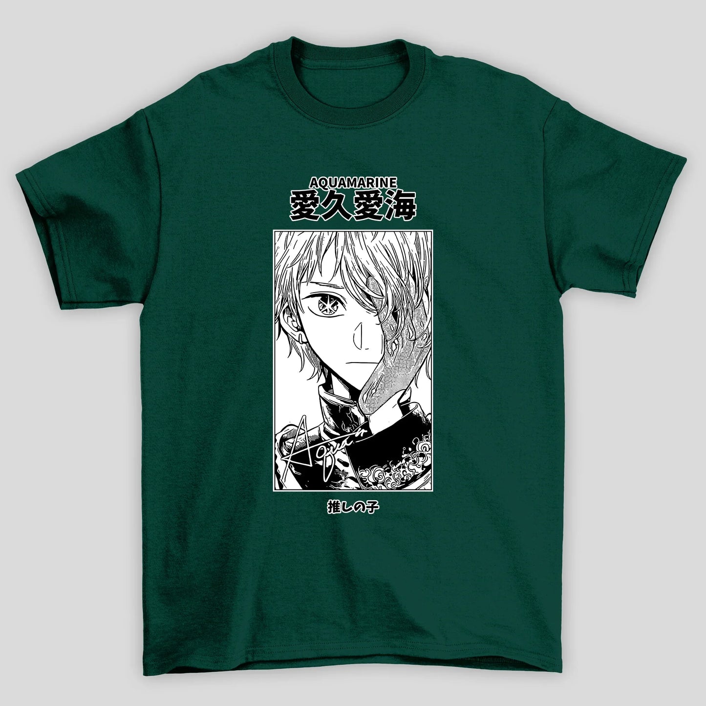 Camiseta Básica Unissex Aquamarina Kanji Oshi No Ko