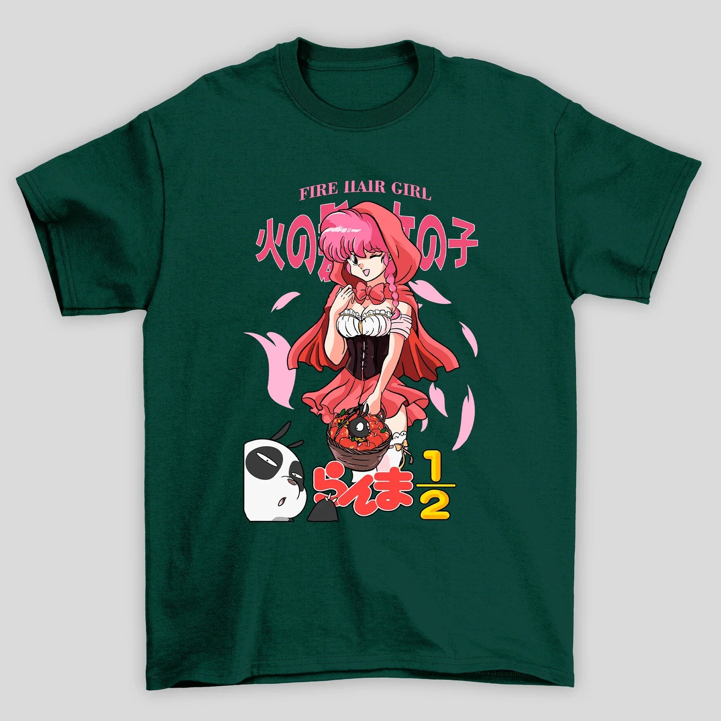Camiseta Básica Unissex Ranma Saotome Capa Vermelha