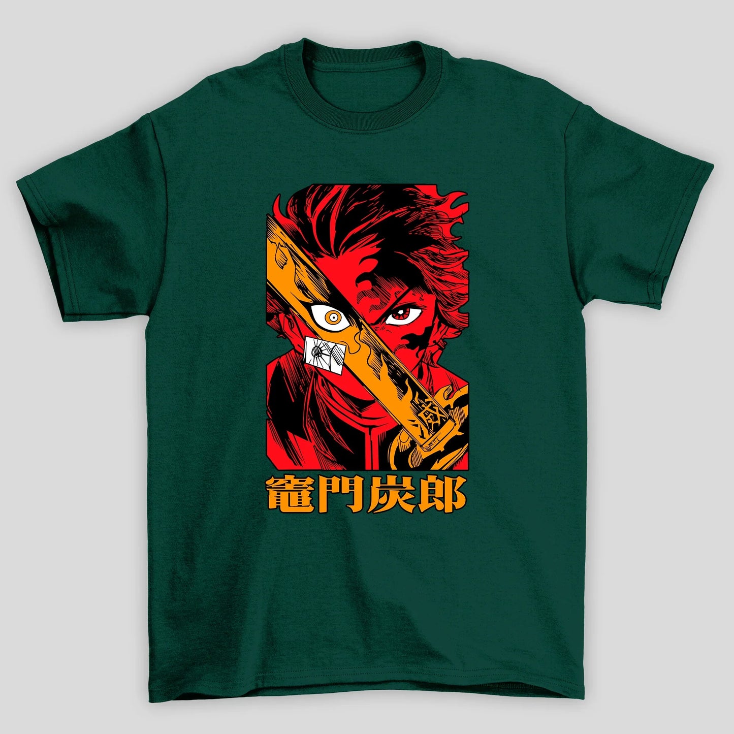 Camiseta Básica Unissex Demon Slayer Tanjiro Espada Kani