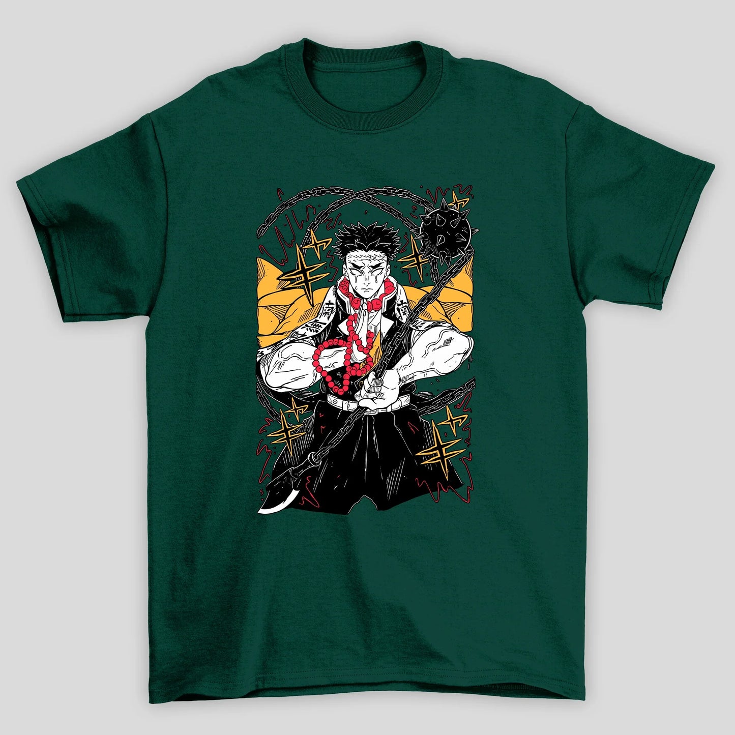 Camiseta Básica Unissex Demon Slayer Gyomeikanji Raios
