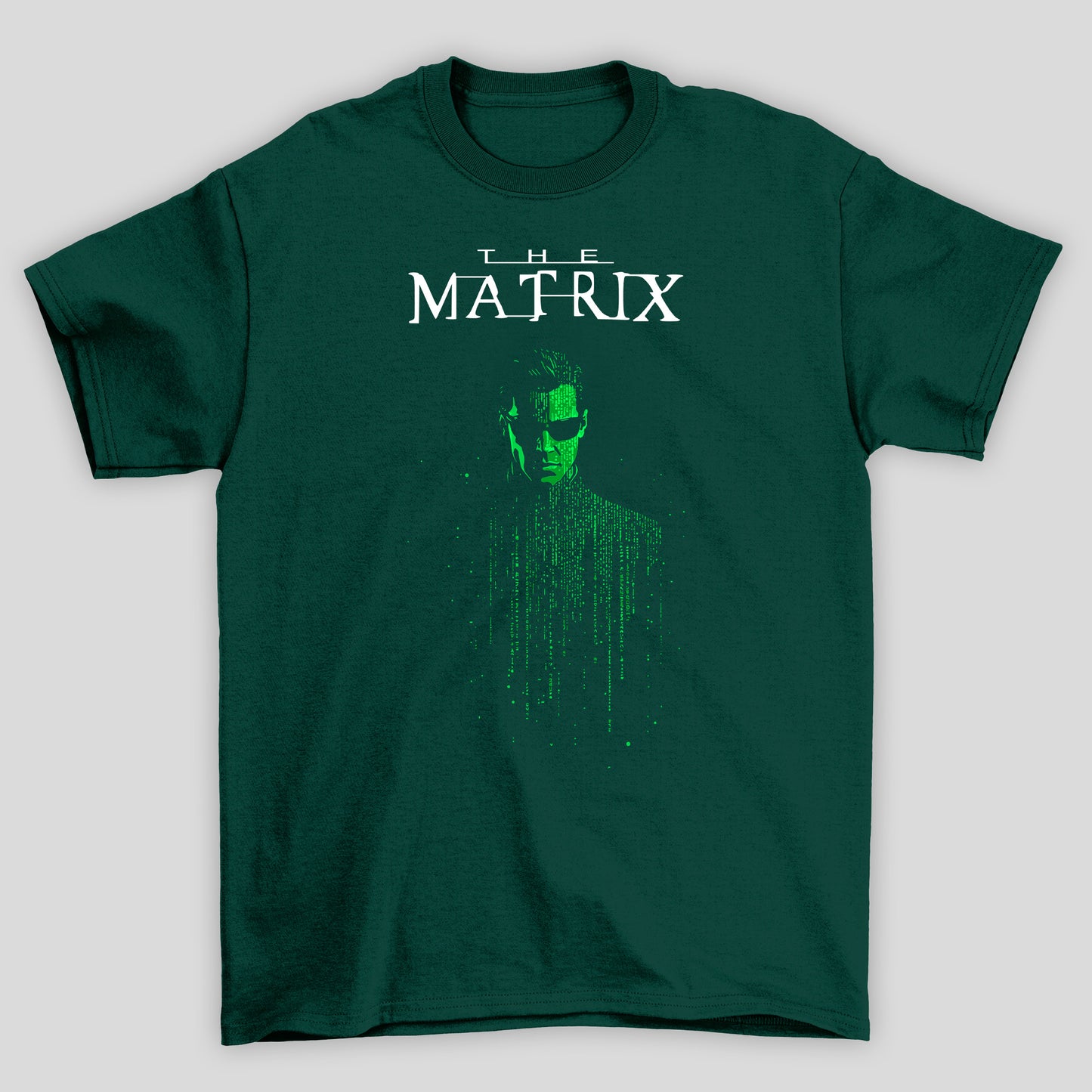 Camiseta Básica Unissex Neo Binarios Matrix