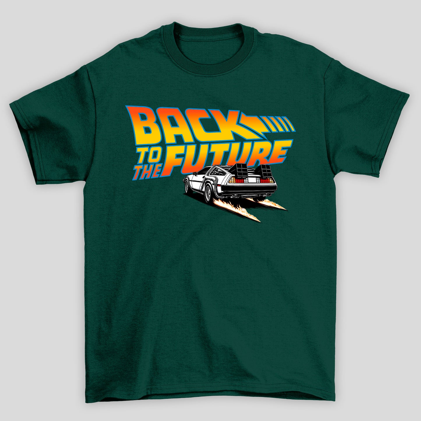Camiseta Básica Unissex Delorean Fogo Back To Future