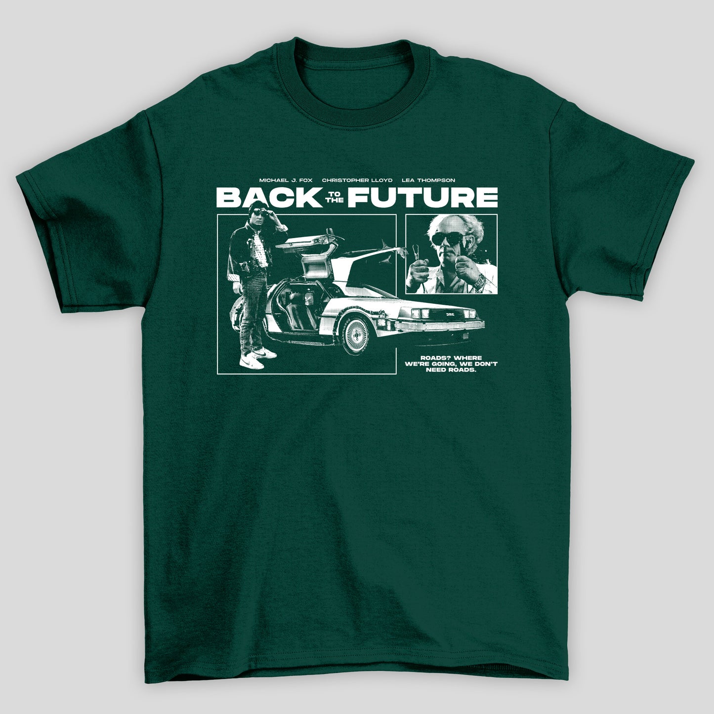 Camiseta Básica Unissex Delorean Mcfly Dr Brown Back To Future
