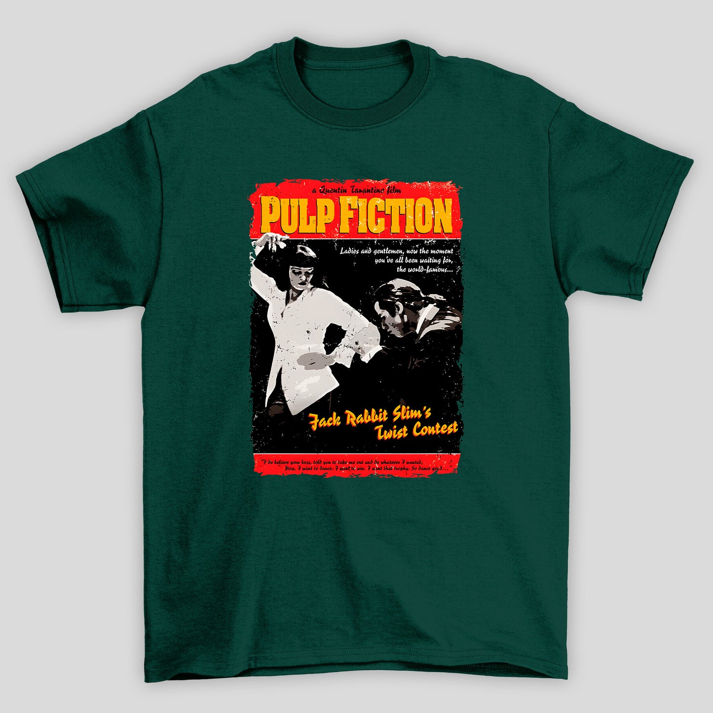 Camiseta Básica Unissex Poster Antigo Pulp Fiction