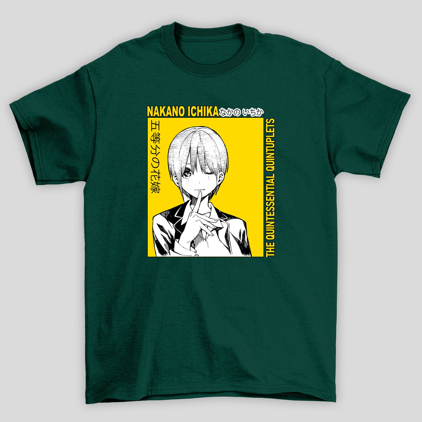 Camiseta Básica Unissex The Quintessential Quintuplets Nakano Ichika Kanji