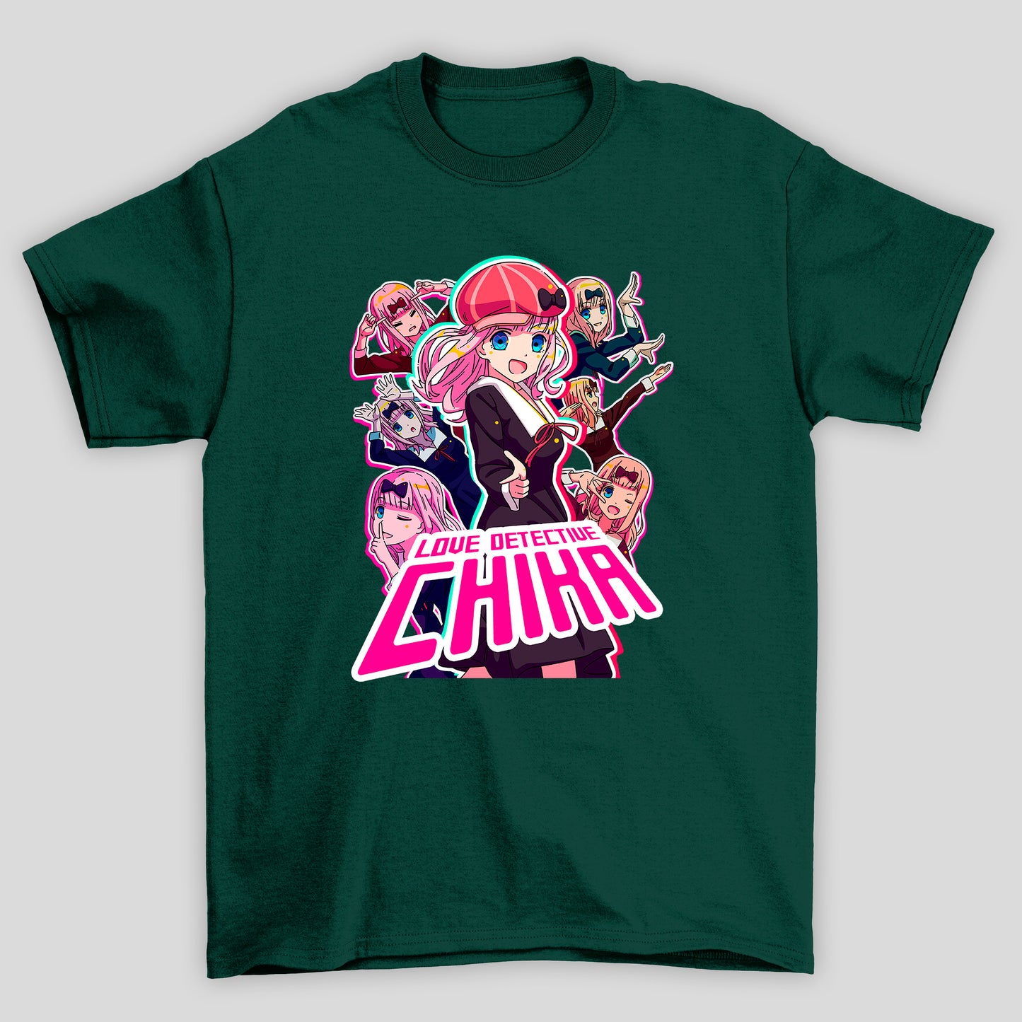 Camiseta Básica Unissex Chika Love Detective Kaguya-sama
