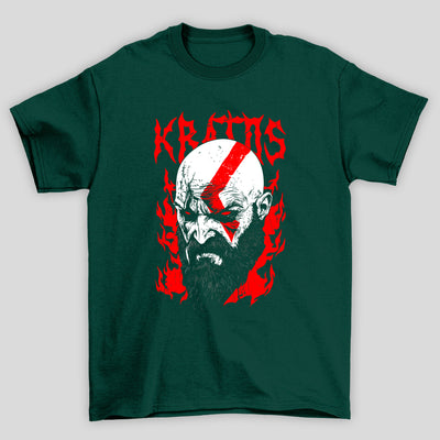 Camiseta Básica Unissex Kratos Rosto God Of War