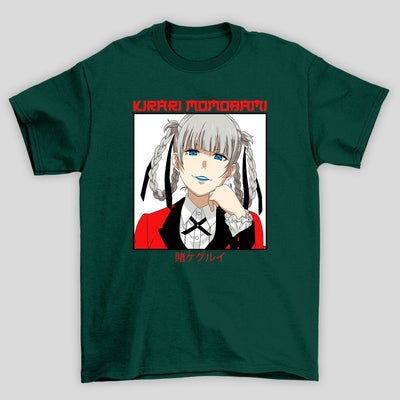 Camiseta Básica Unissex Kirari Momobami Kanji Kakegurui
