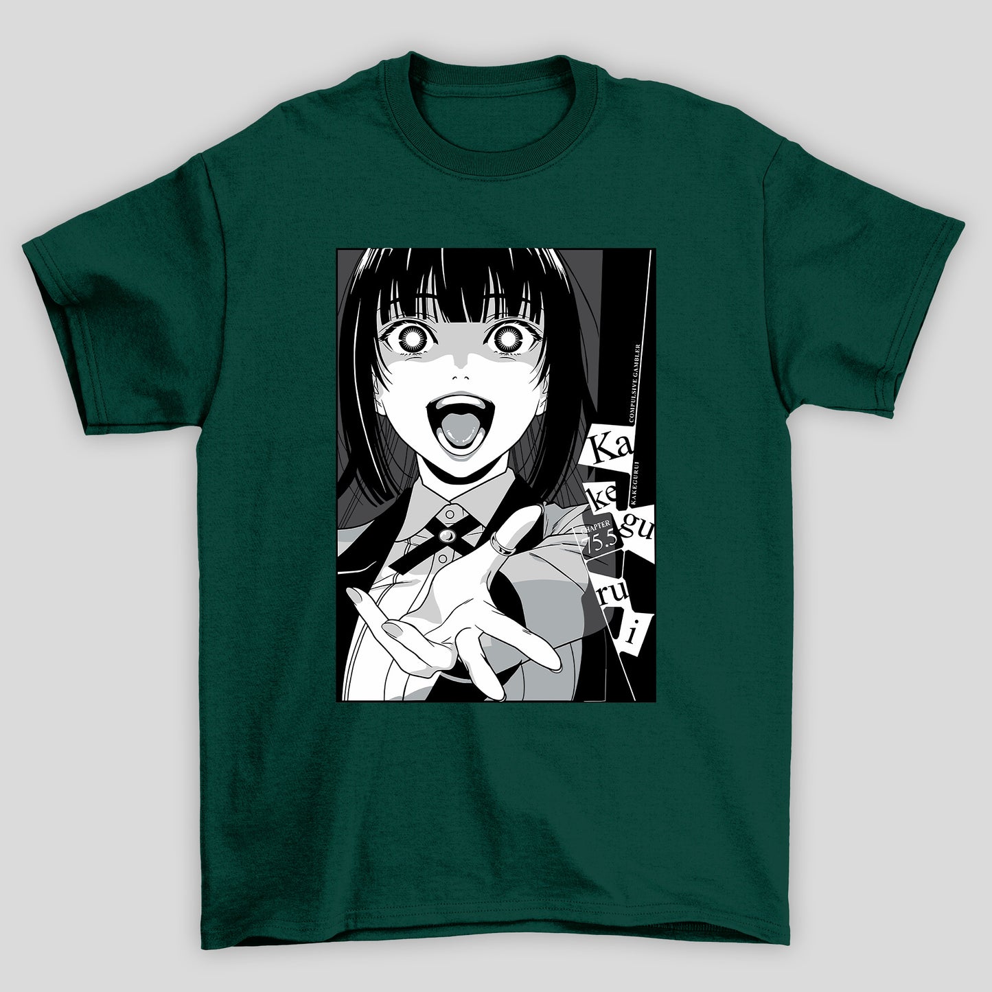 Camiseta Básica Unissex Yumeko Jabami Manga Kakegurui