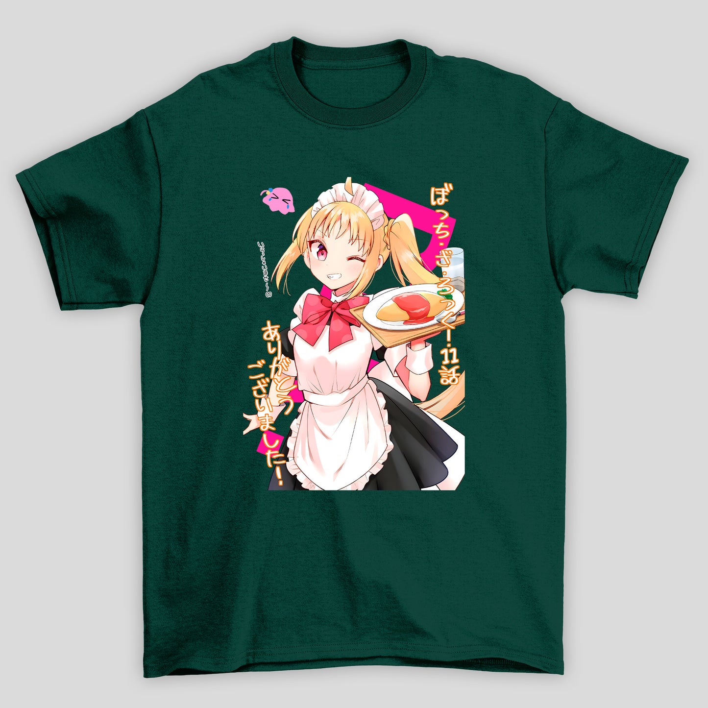 Camiseta Básica Unissex Ijichi Maid Kanji Bocchi The Rock