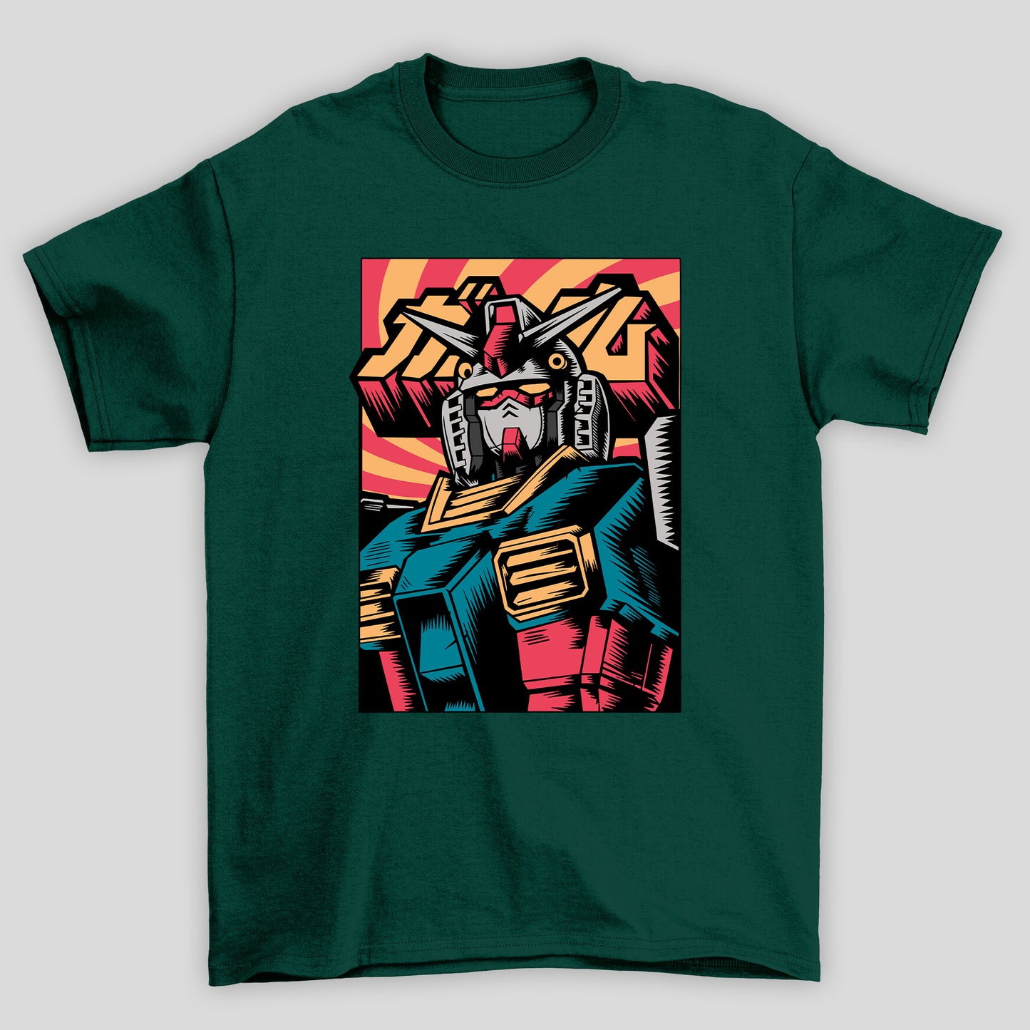 Camiseta Básica Unissex Gundam HQ Busto