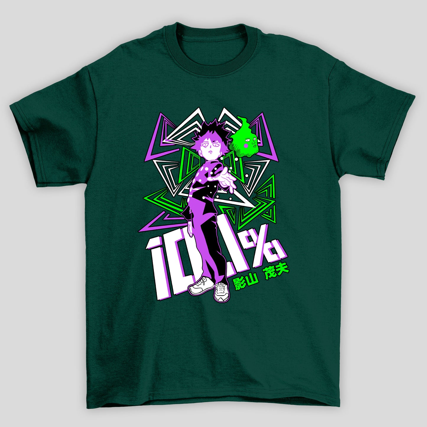 Camiseta Básica Unissex Shigeo Kageyama Kanji Mob Psycho 100