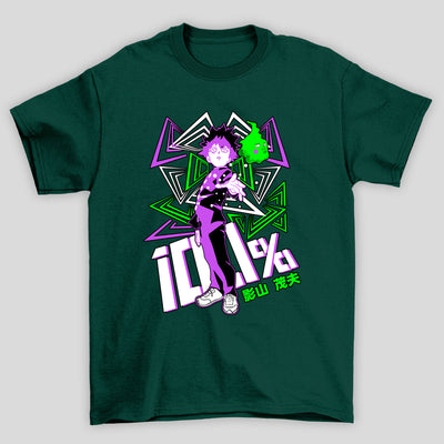 Camiseta Básica Unissex Shigeo Kageyama Kanji Mob Psycho 100