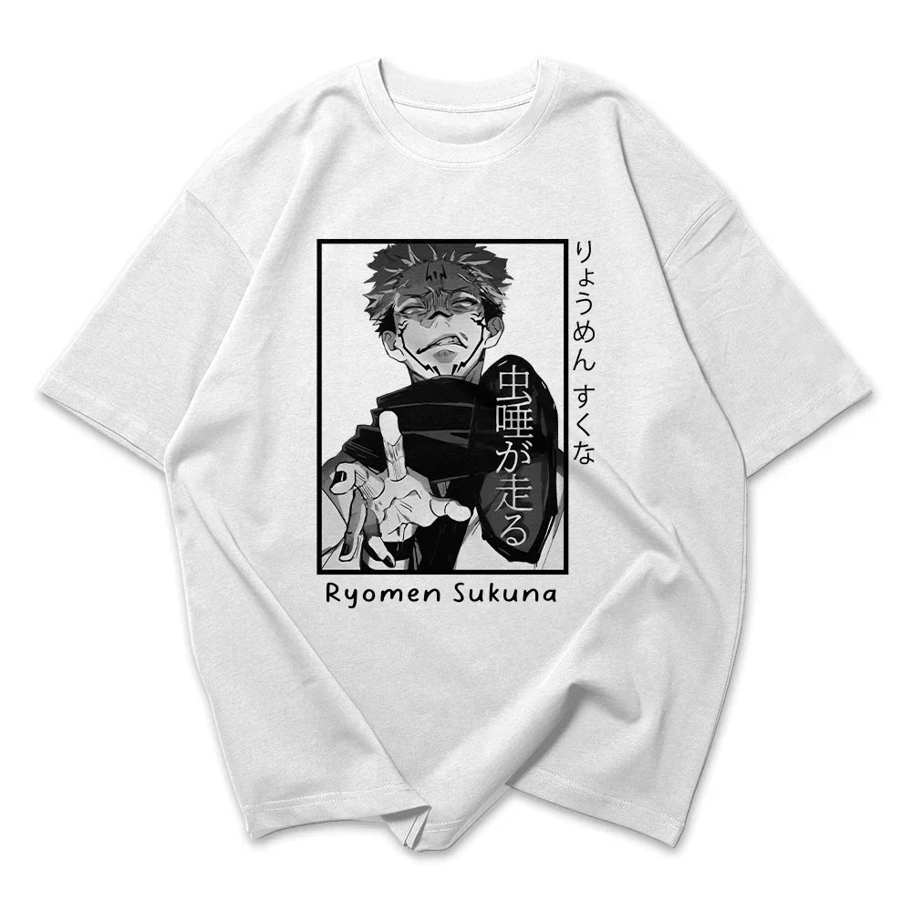 Camiseta Oversized Ryomen Sukuna Jujutsu Kaisen