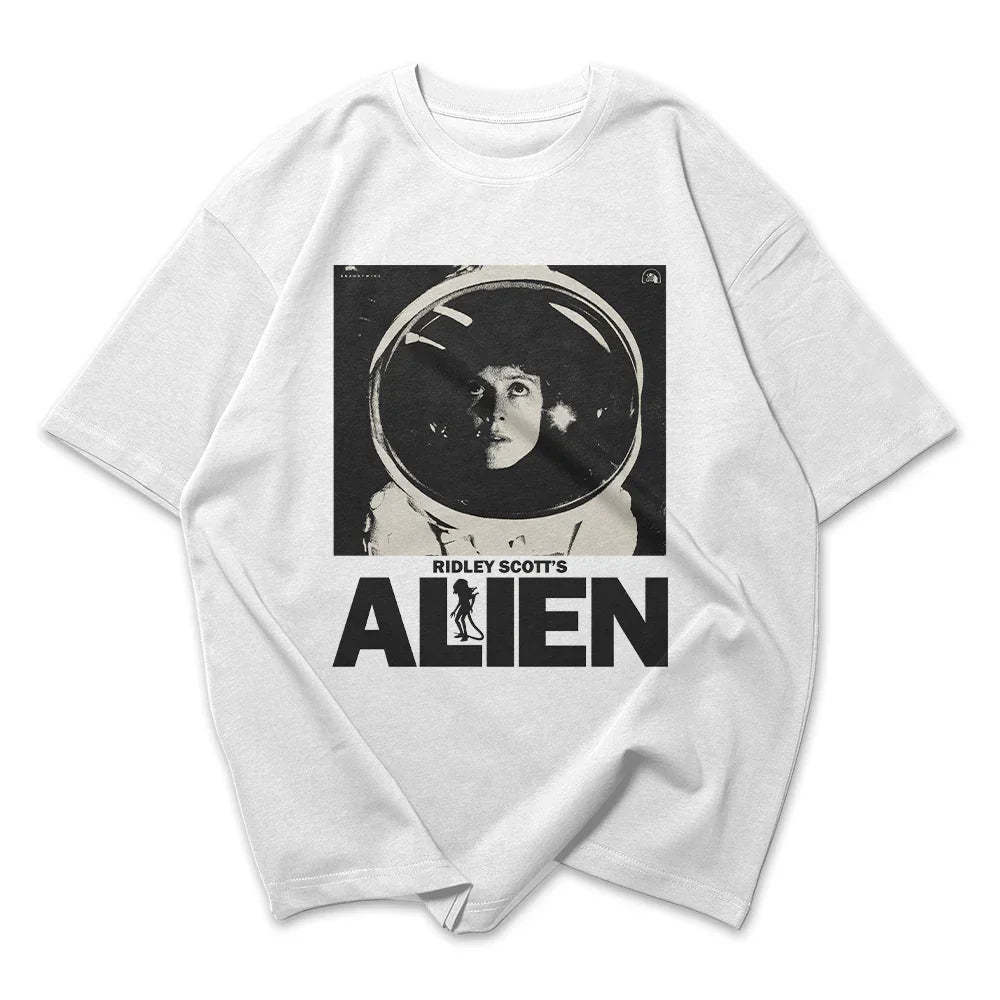Camiseta Oversized Vintage Alien Movie 1979 Astronauta