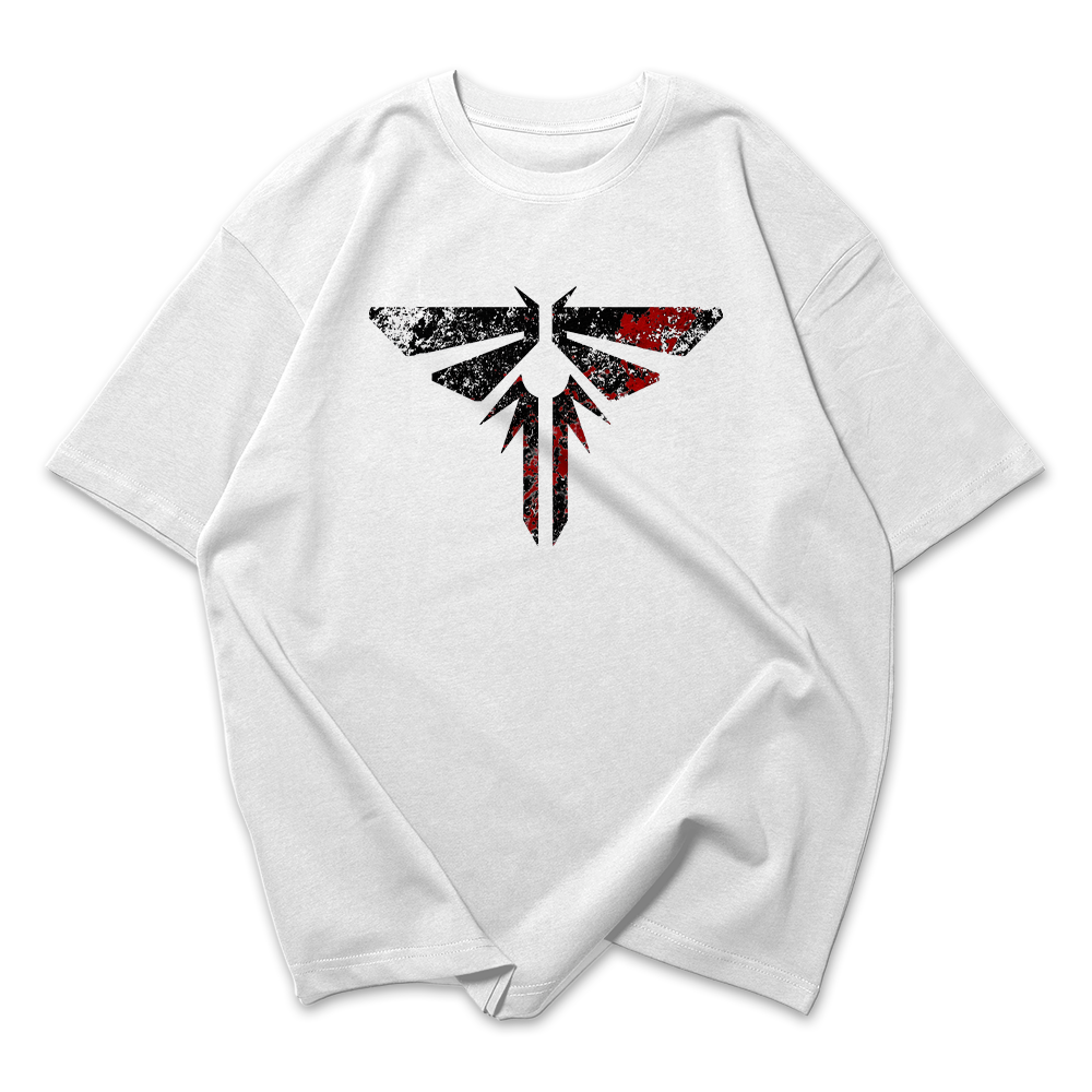 Camiseta Oversized The Last Of Us Simbolo Vagalume Sangue