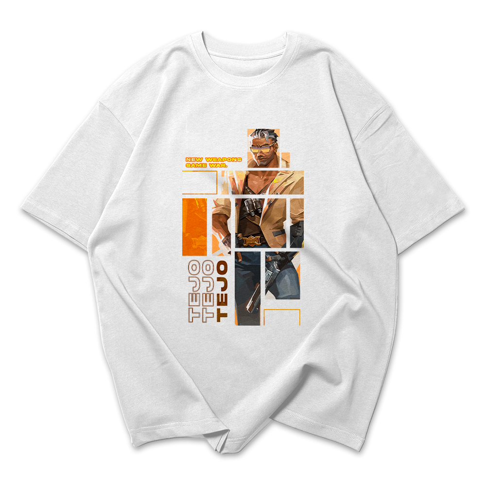 Camiseta Oversized Valorant Tejo Quadrados