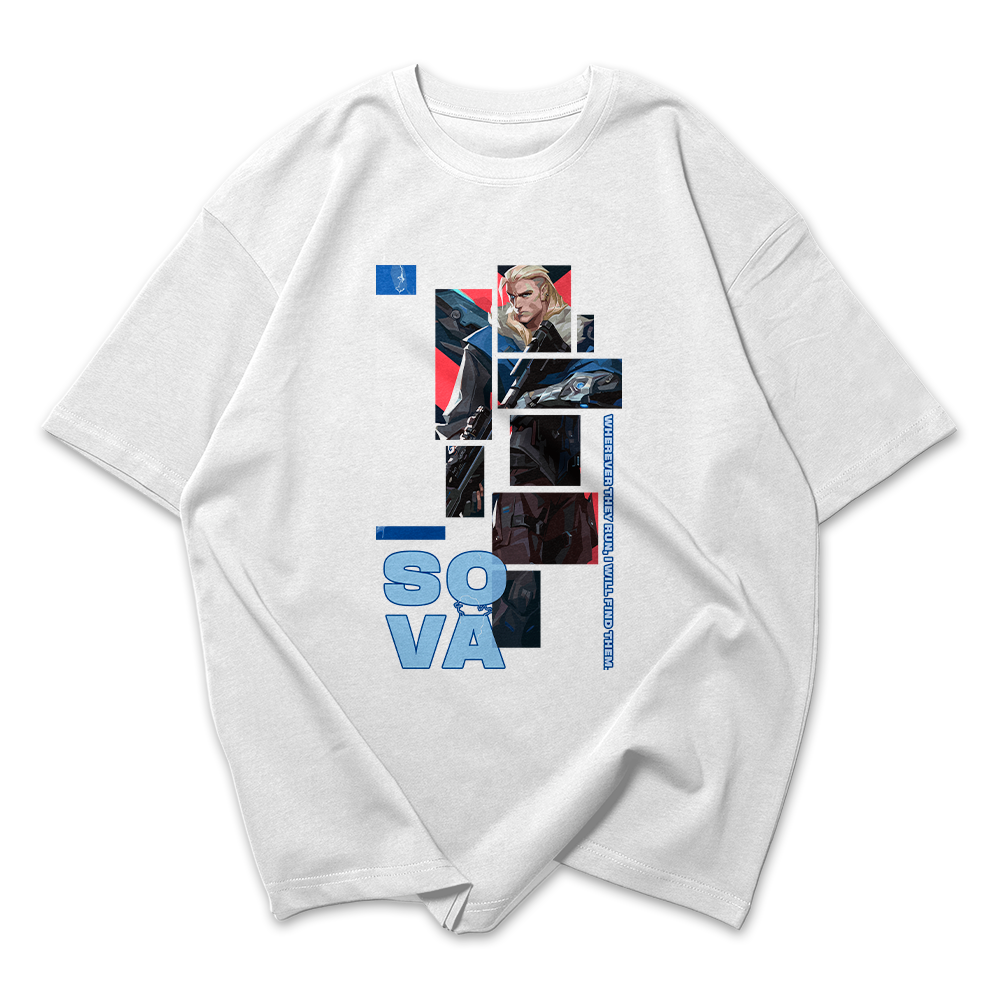 Camiseta Oversized Valorant Sova Quadrados