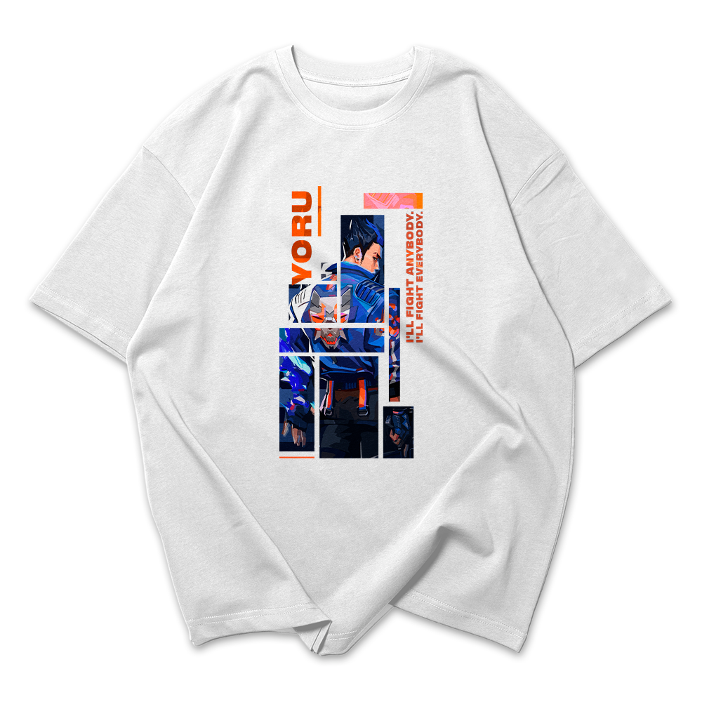 Camiseta Oversized Valorant Yoru Quadrados