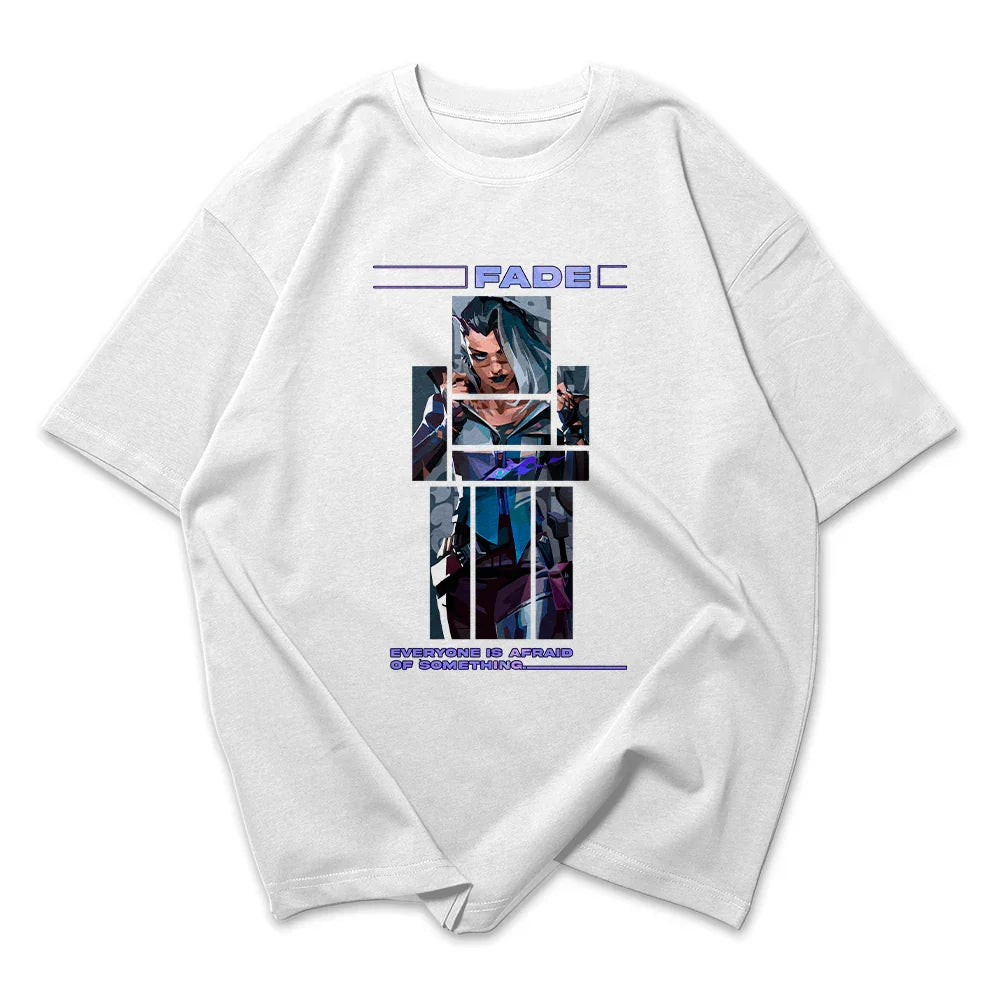 Camiseta Oversized Valorant Fade Quadrados