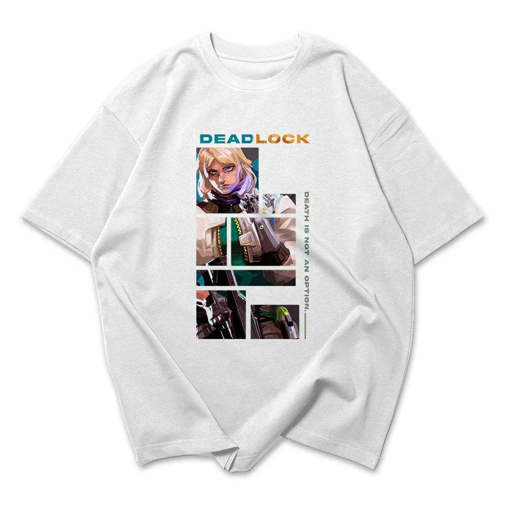 Camiseta Oversized Valorant Dead Lock Quadrados