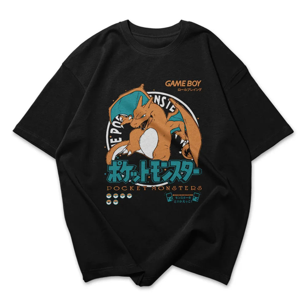 Camiseta Oversized Pokemon Charizard