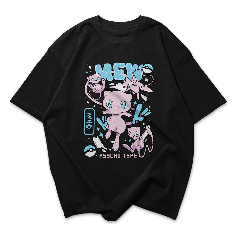 Camiseta Oversized Pokemon Mew Collab