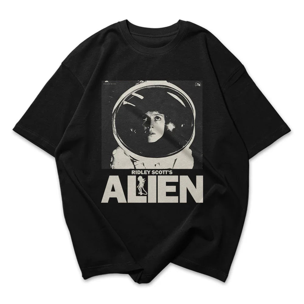Camiseta Oversized Vintage Alien Movie 1979 Astronauta