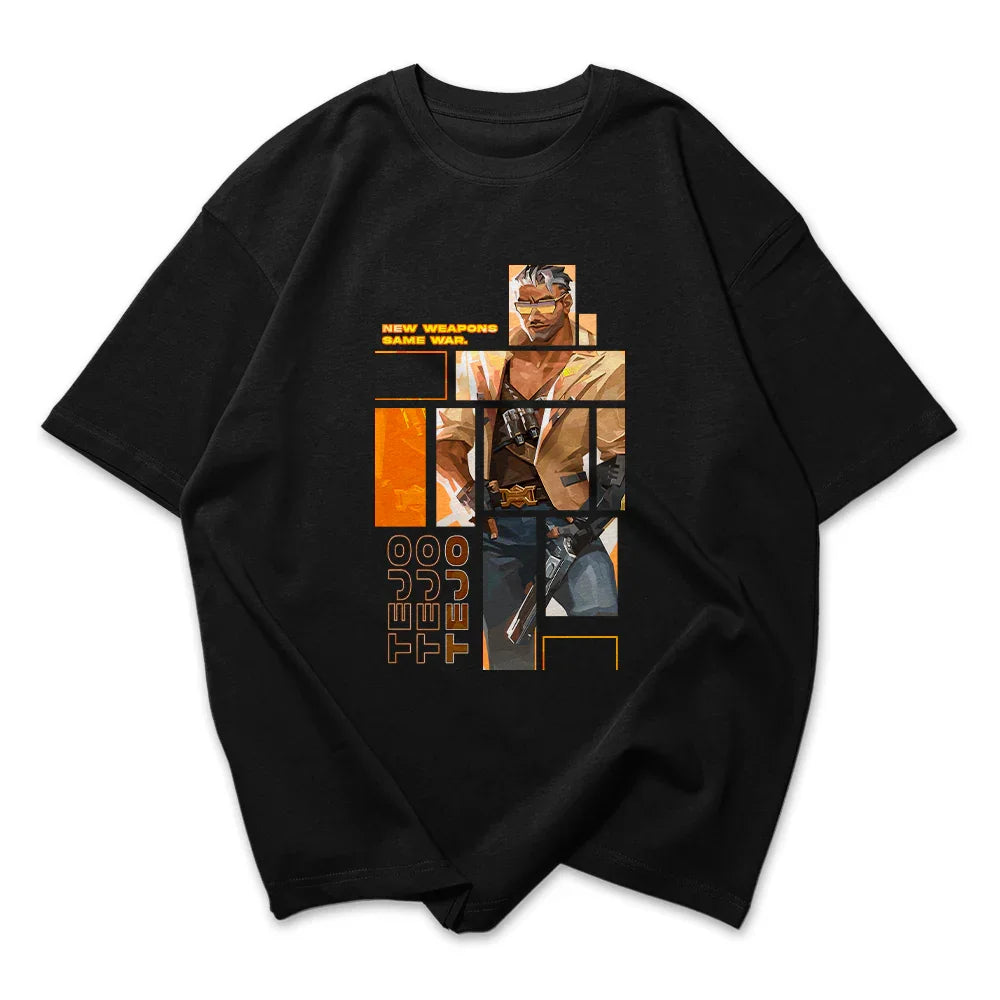 Camiseta Oversized Valorant Tejo Quadrados