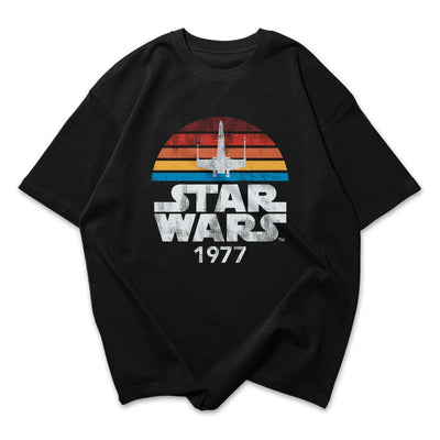 Camiseta Oversized Star Wars 1977 Retro