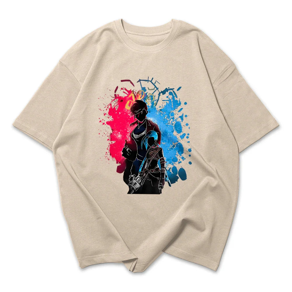 Camiseta Oversized Sister Arcane League Of Legends