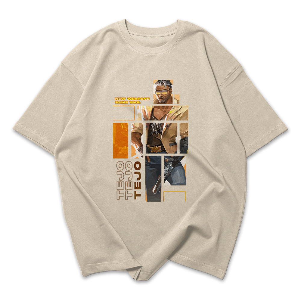 Camiseta Oversized Valorant Tejo Quadrados