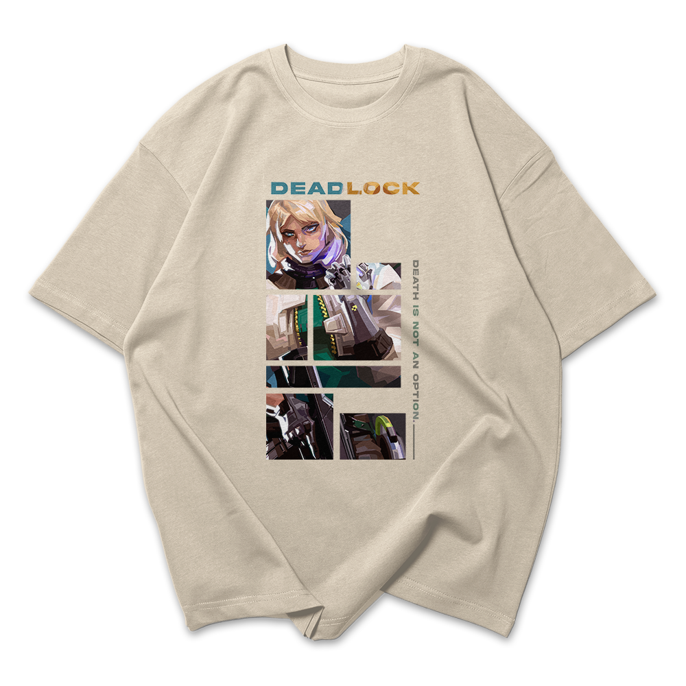 Camiseta Oversized Valorant Dead Lock Quadrados