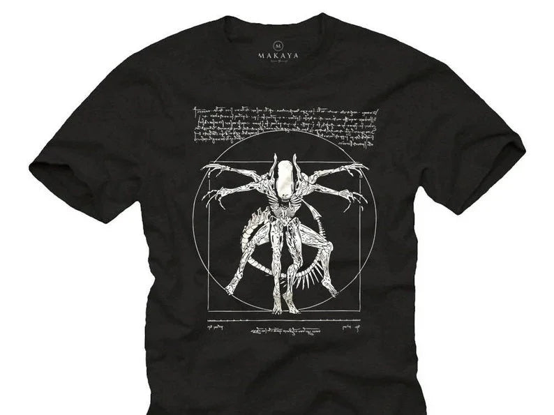 Camiseta Básica Unissex Vinci Alien