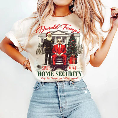 Camiseta Básica Unissex Donald Trump's Sinse Home