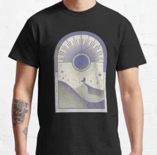 CAMISETA BASICA UNISEX Dune Arrakis Classic Desenho-preto