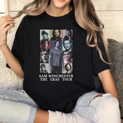 Camiseta Básica Unissex Sam The Eras Tour Preto