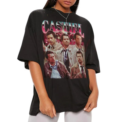 Camiseta Básica Unissex Castiel Graphic Preto