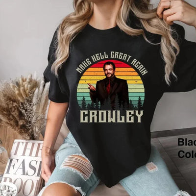 Camiseta Básica Unissex Make Hell Great Again Preto