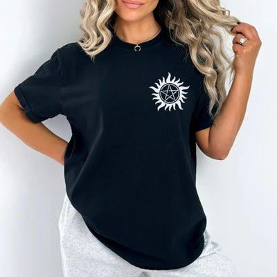 Camiseta Básica Unissex Estrela Supernatural Preto