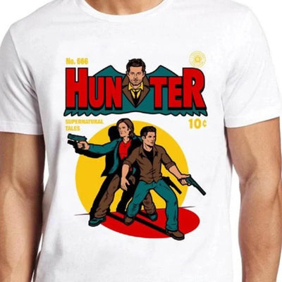 Camiseta Básica Unissex Tales Hunter Vintage Branco