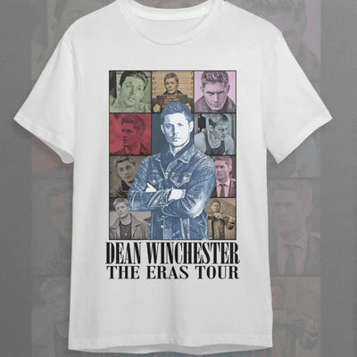 Camiseta Básica Unissex The Eras Tour Dean Supernatural Branco