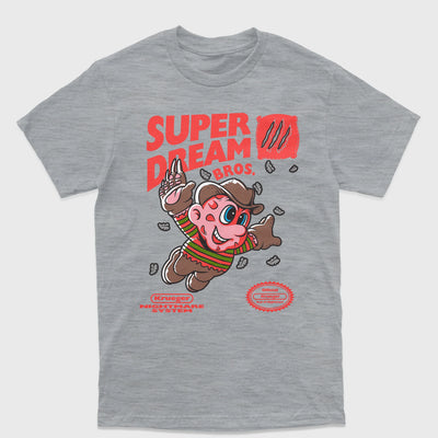 Camiseta Básica Unissex Super Mario Dream Freddy Krueger